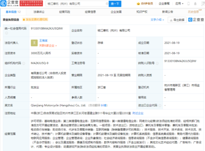 錢(qián)江摩托跨界布局，杭州新公司探索基礎(chǔ)電信與增值業(yè)務(wù)新藍(lán)海